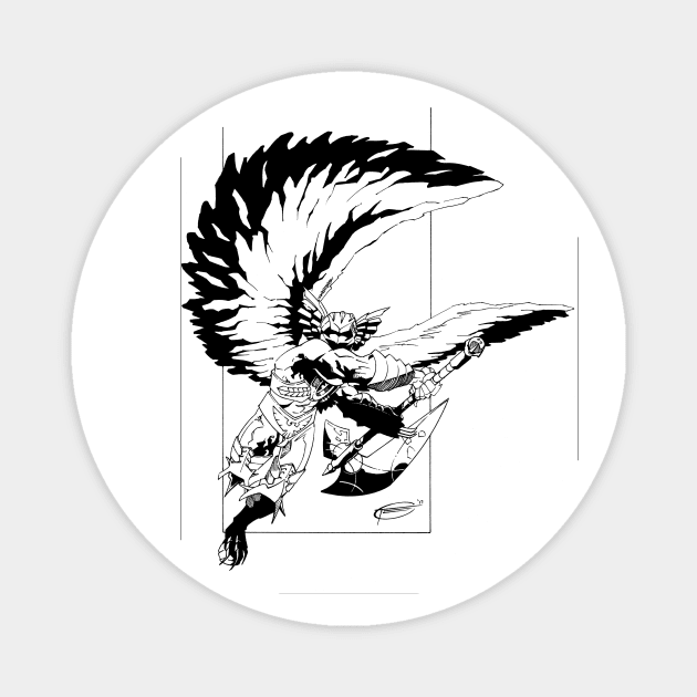 Savage Hawkman Magnet by TreverCameron